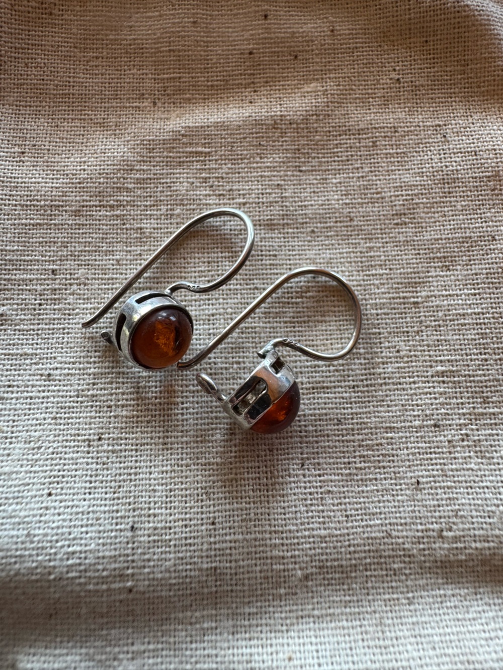 Amber earrings